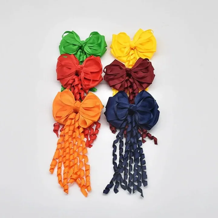 Cheerleading stage hair bows