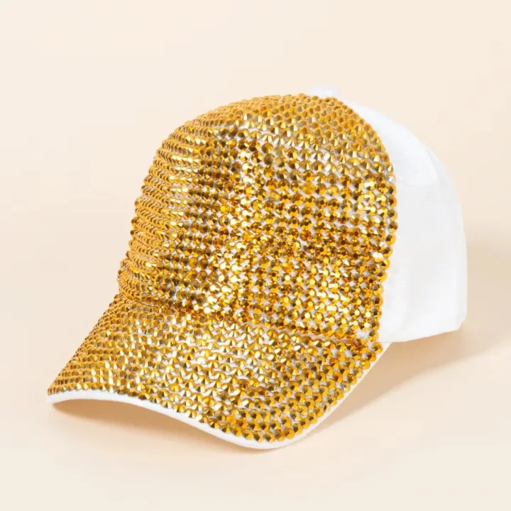 Fashion rhinestone baseball cap