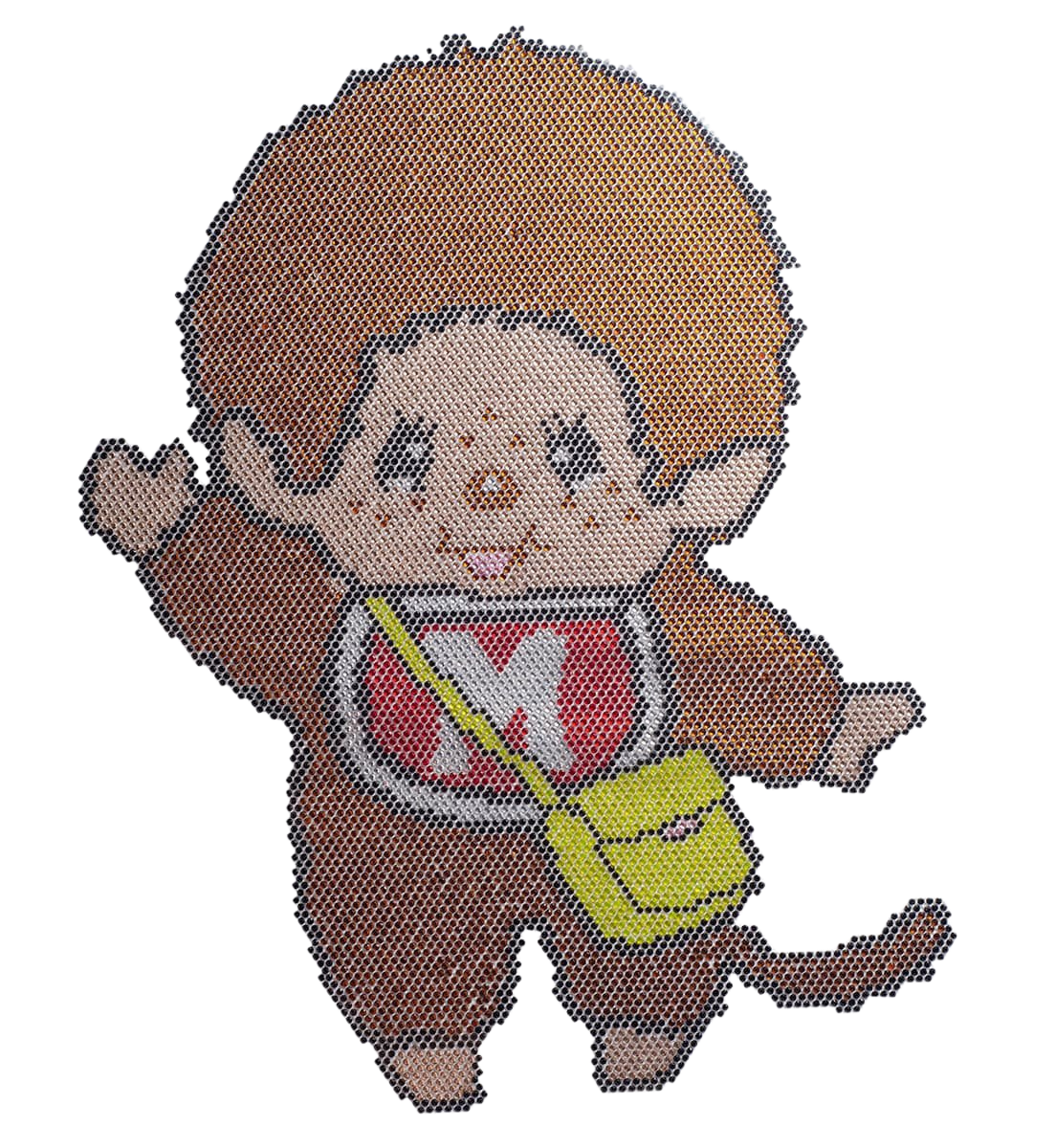 Rhinestone character heat transfer design