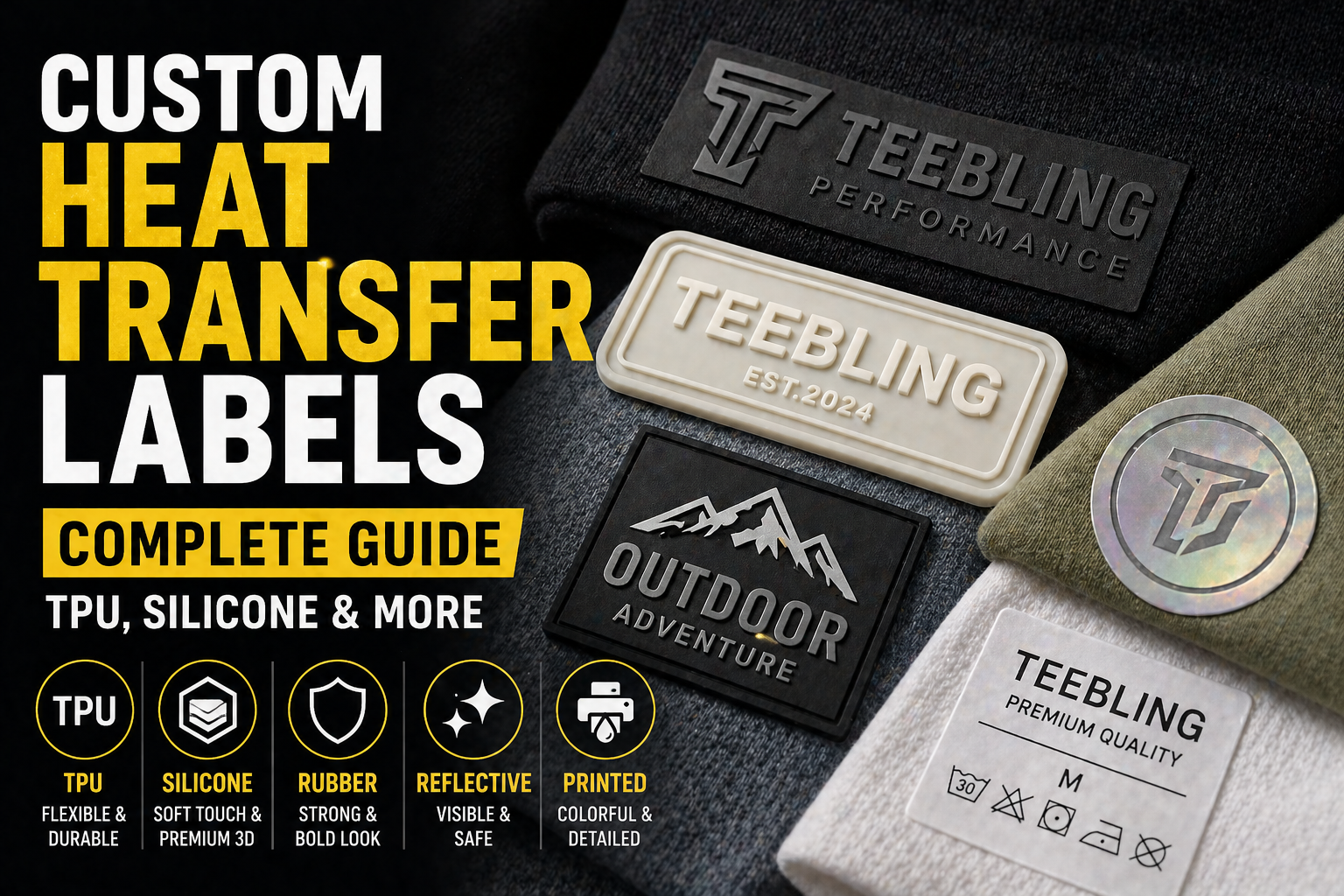Custom Heat Transfer Labels: Complete Guide (TPU, Silicone & More)