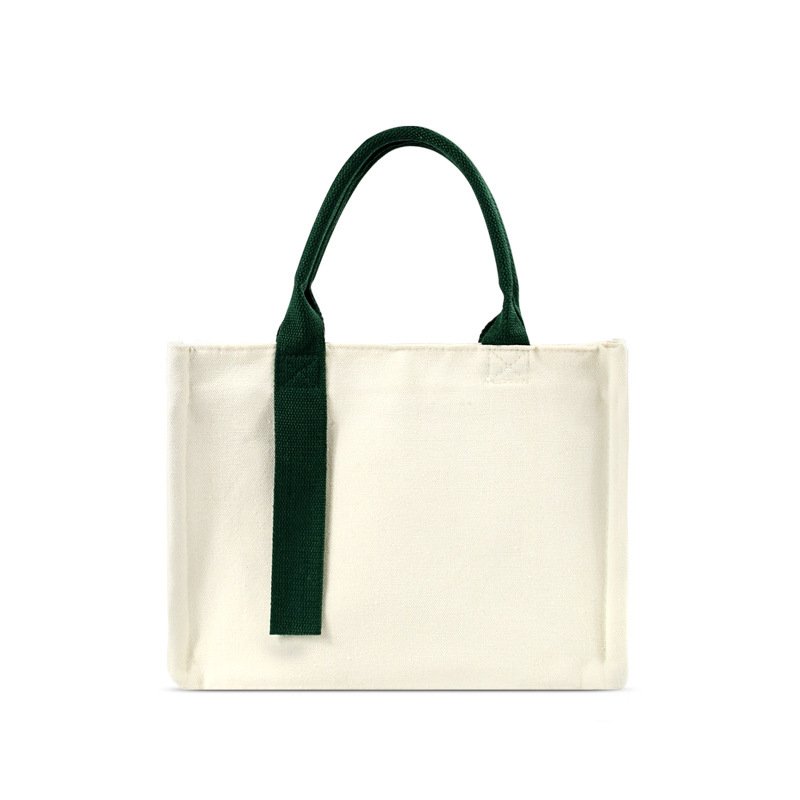 Premium Laminated Canvas Tote Bag with Custom Rhinestone Logo – Thick Exhibition & Promotional Handbag