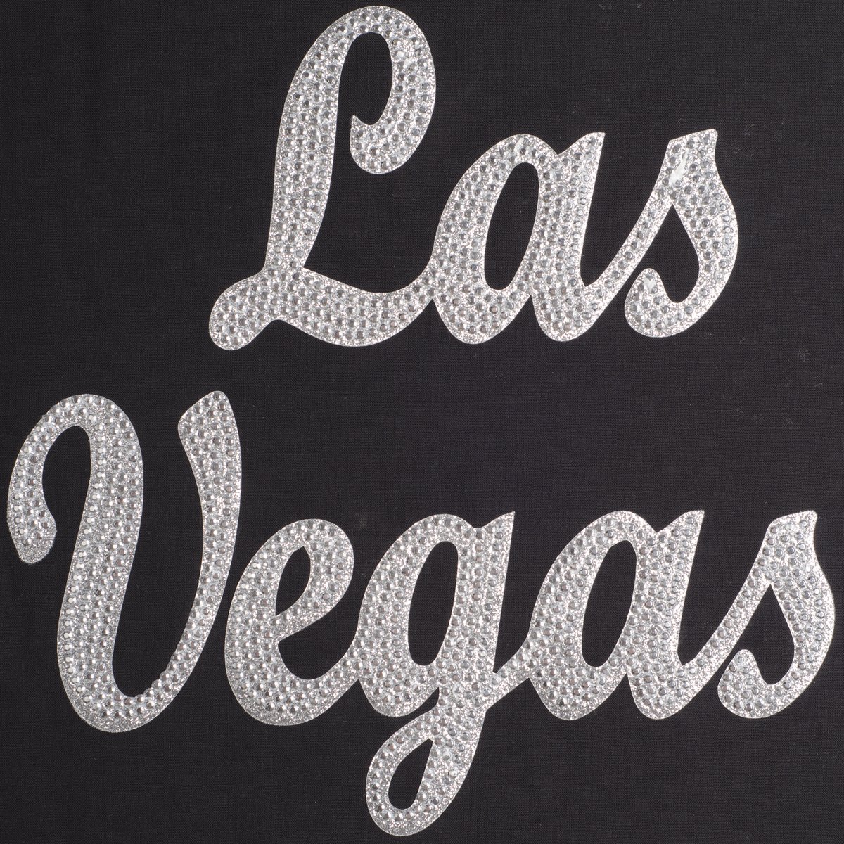 Las Vegas Rhinestone Script Letter T-Shirt Streetwear Design