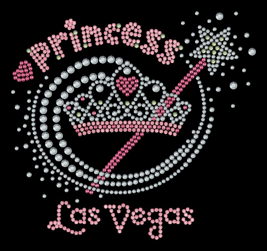Love Vegas Crown Rhinestone Canvas Tote Bag – Sparkling Heart Glitter Souvenir Shopper for Boutique & Casino Gift Stores