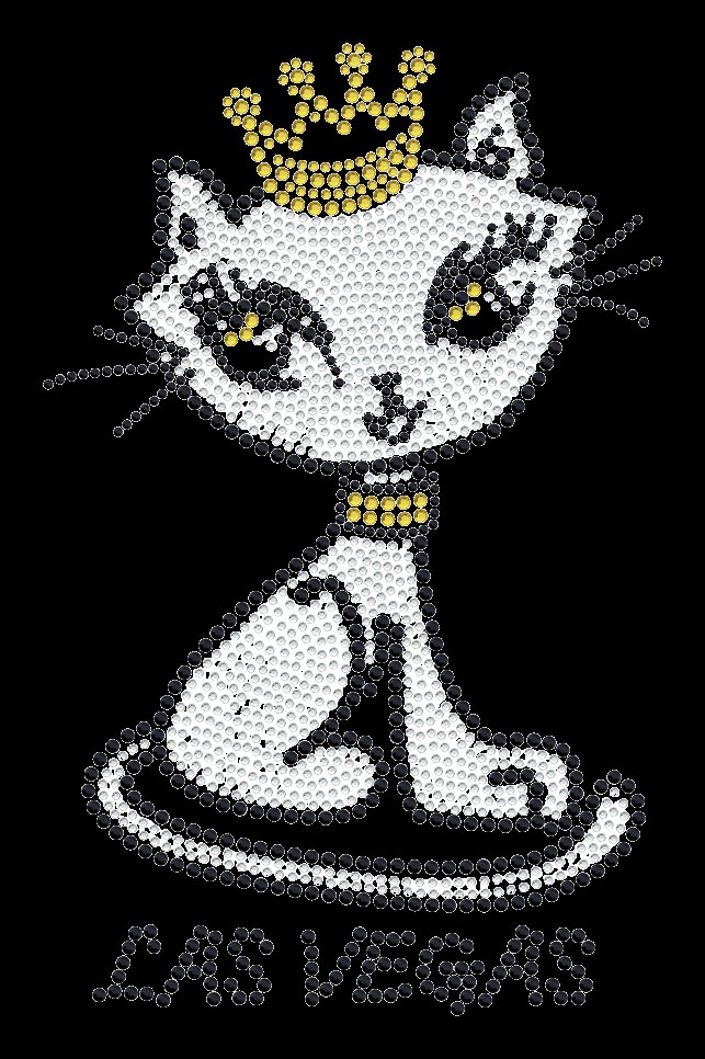 Custom Rhinestone Cat Crown Canvas Tote Bag – Luxury Las Vegas Bling Shopper Handbag | OEM Wholesale